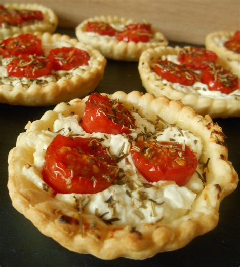 Tartelettes chèvre frais tomates cerises Tartelette chevre Recette