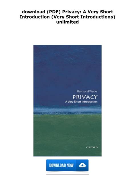 Oxford Press A Very Short Introduction 1