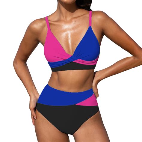 Clearance Lisingtool Trendy Bikini Sets For Women Womens High