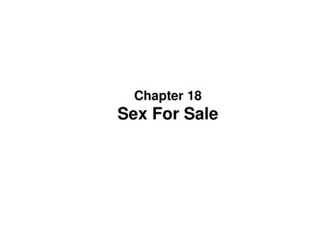 Ppt Chapter 18 Sex For Sale Powerpoint Presentation Free Download