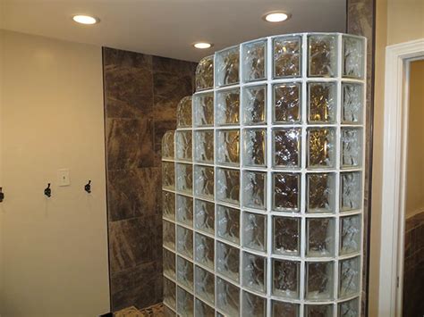 Modular Glass Block Showers In St Louis