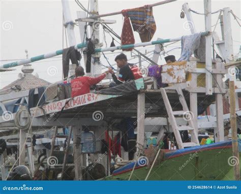 Traditional Fishing Boat Eretan Indramayu Regency West Java Province