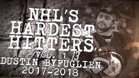 Best Dustin Byfuglien Hits From 201718 Nhls Hardest Hitters Youtube