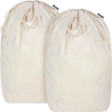 Calach Canvas Laundry Bags With Handles And Square Base138x 138