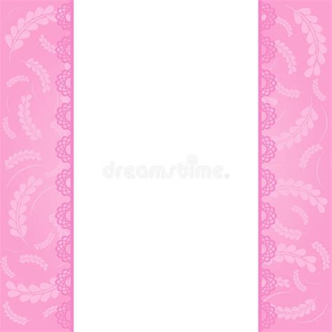 Pink Template Of Greeting Card Stock Illustration Illustration Of