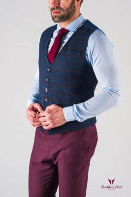 Мужской синий жилет в клетку. Арт.:3-608-3 – купить в магазине мужской ...