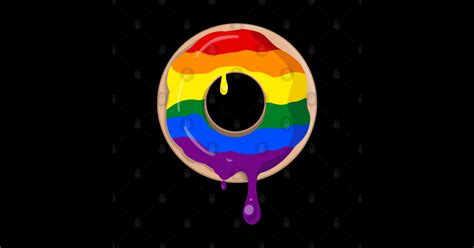 Gay Pride Donut Gay Sticker Teepublic