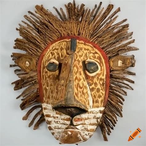 lion  african mask artwork  craiyon