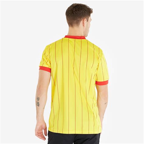 Liverpool FC Retro 1982 Away SS Shirt Yellow Red Mens Replica