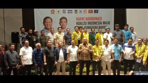 TKD Prabowo Gibran Di Sumbar Resmi Terbentuk