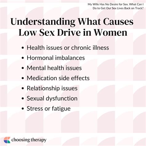 Wife Has No Desire For Sex How To Get Back On Track In Your Relationship