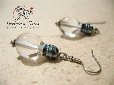 Серьги "Лампочки" – заказать на Ярмарке Мастеров – 594TRU | Серьги ...