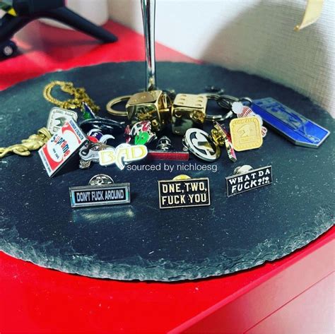 SUPREME ONE TWO FUCK YOU PIN Men S Fashion Watches Accessories Accessory Holder Box
