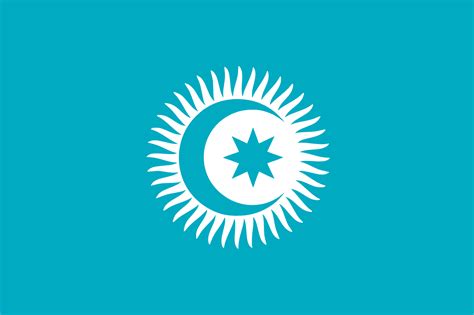 Det tyrkiske råd - flag inklusive deres medlemmer (5) | Verdensflag.dk
