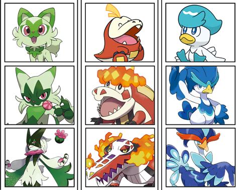 Paldea Starters By Lfla Art On Deviantart