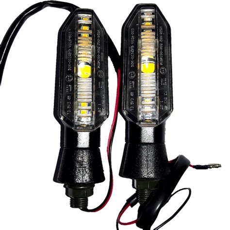 Pisca Zem Led Sequencial Universal Sainara Motos