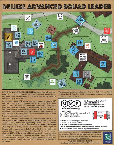 Mmp Deluxe Advanced Squad Leader Asl Mmp Scenario Packs Multi Man