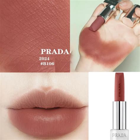 Son Prada Monochrome Hyper Matte Lipstick B Caramel Màu Nâu Nude