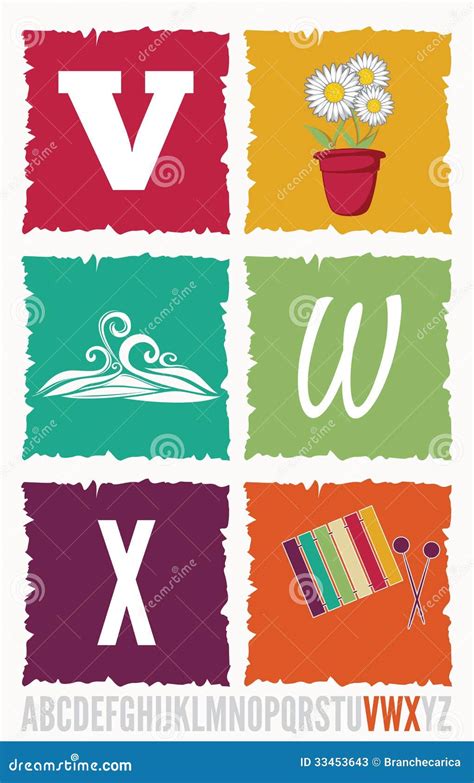 letter concept stock vector illustration  children