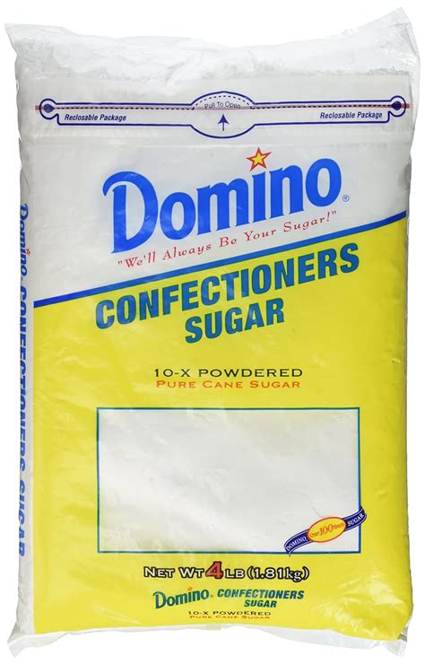 Amazon.com: Domino Confectioners Sugar 10X Powdered Pure Cane Sugar, 4 Lb : Grocery & Gourmet Food