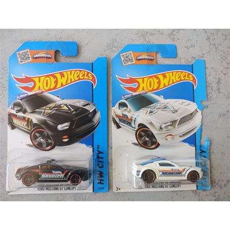 Hot Wheels Ford Mustang Gt Concept Sheriff Kshop Shopee Malaysia