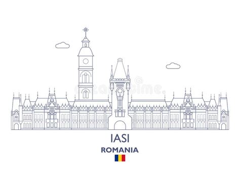 Mapa De La Ciudad De Iasi Romania Ilustraci N Del Vector Ilustraci N