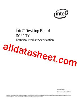DG41TY Datasheet(PDF) - Intel Corporation