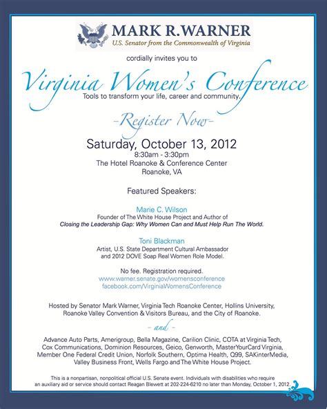 Womens Summit 2012 Invite Womens Conference Meeting Women Women