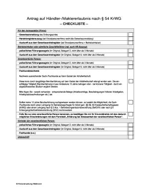 Ausfüllbar Online kreis mettmann Checkliste zum Antrag auf