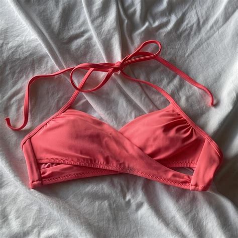 PINK Cross Over Bikini Top Free Shipping Depop