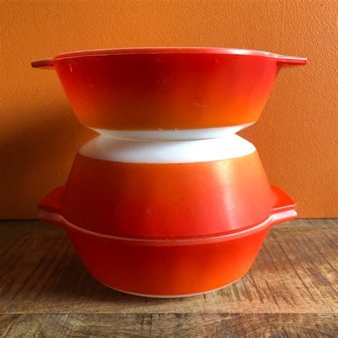 Orange Pyrex Etsy