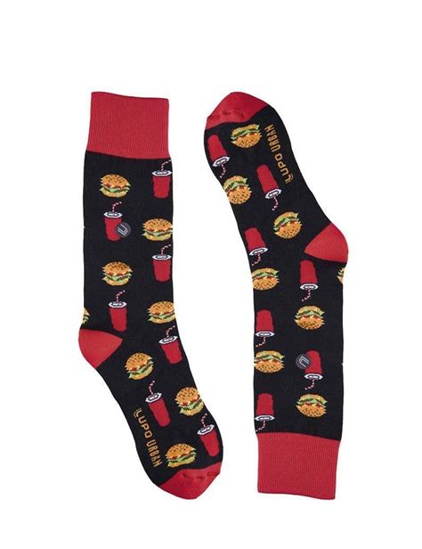 Meia Urban Unissex Canela Alta X Burguer Lupo Bra Lingerie