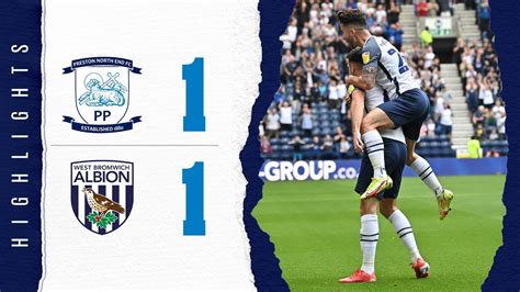 Highlights PNE 1 West Bromwich Albion 1 YouTube