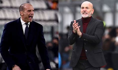 Juventus Milan Alle 18 Confronto Chiave Tra Allegri E Pioli