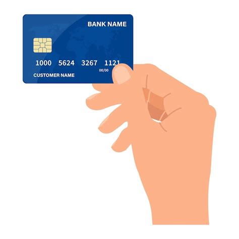 Premium Vector Hand Holding Credit Card Vector