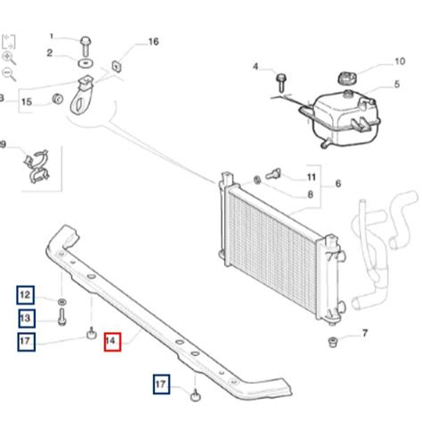 Travessa Inferior Radiador Fiat Strada Original Autorizada Pecas