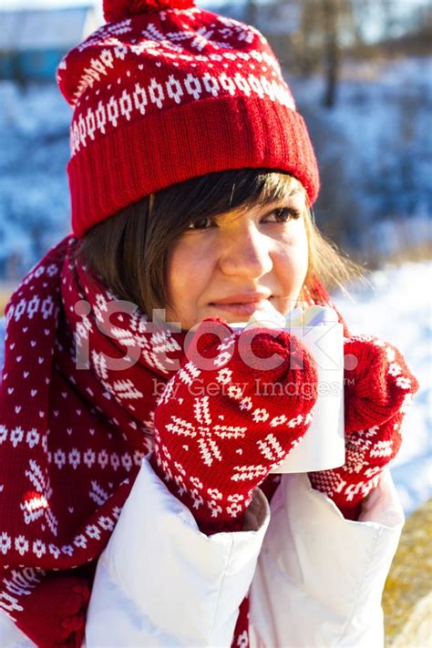 Girl With A Cup Of Hot Chocolate Stock Photo Royalty Free FreeImages