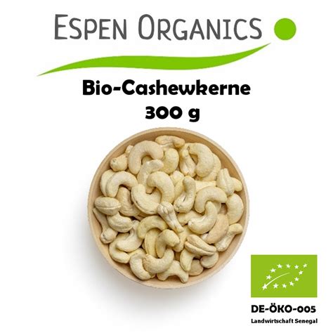 Espen G Bio Cashew Kerne Ger Stet Mit Herzhaften Gartenkr Utern