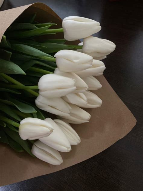 Пин от пользователя Вікторія на доске Букет в 2024 г | Белые тюльпаны ...
