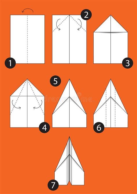 comment faire lavion dorigami illustration stock illustration du
