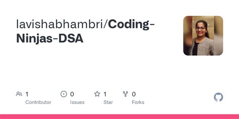 GitHub Lavishabhambri Coding Ninjas DSA