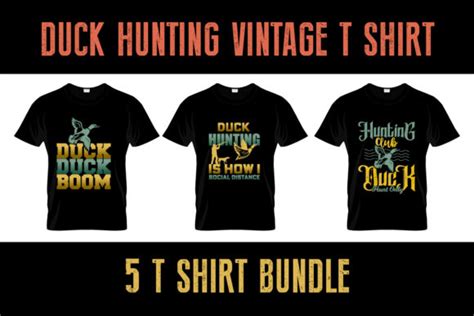 Vintage Duck Hunting T Shirt Designs Graphic By Jantomanto · Creative