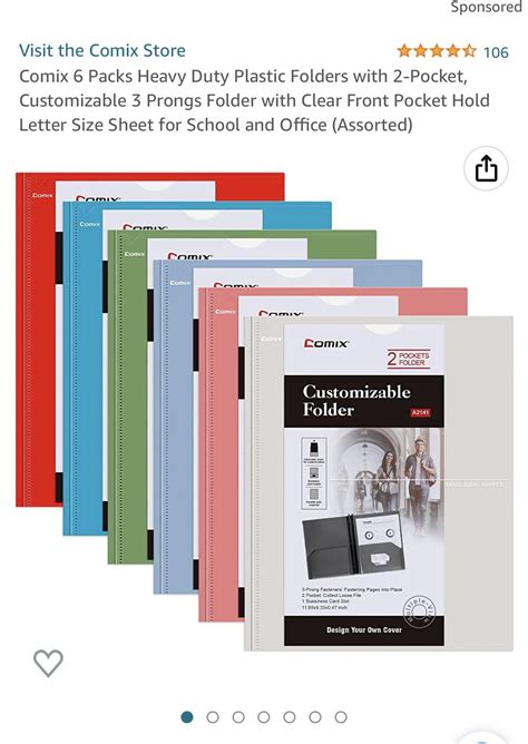 Looking For Folders Similar To These Prong Folders With A Clear