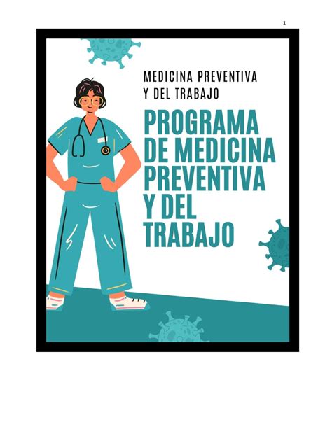 Programa DE Medicina Cartilla Medicina Preventiva Del Trabajo