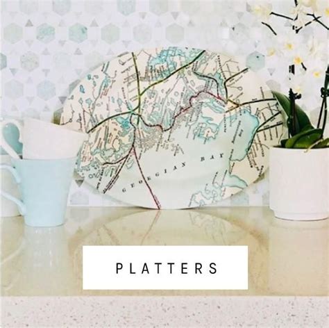 Map Platter Collection — Jaxx And Marbles Platters Biodegradable