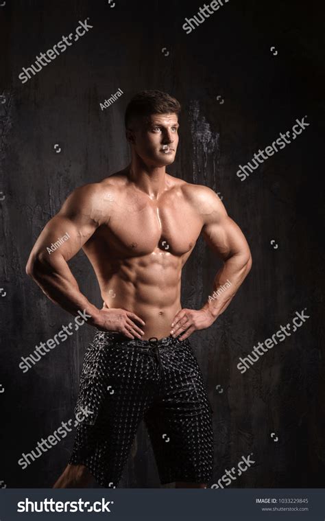 Handsome Male Fitness Model Showing Naked Stock Photo Shutterstock