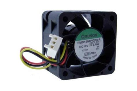 PMD1204PQBX-A - 40x28mm DC12V 0.57A 6.8W 3-Pin Connector Cooling Fan ...