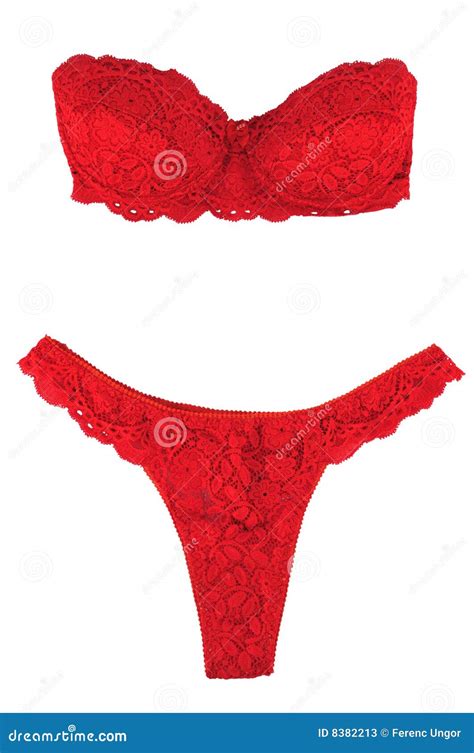 Rode Lingerie Stock Afbeelding Image Of Stukken Vrouw