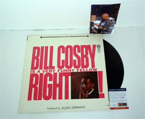 Bill Cosby Show Signed Autograph Is A Very Funny Fellow Vinyl Record