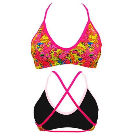 Turbo Top De Bikini Mare All Dragon Rosa Swiminn